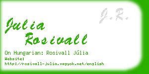 julia rosivall business card